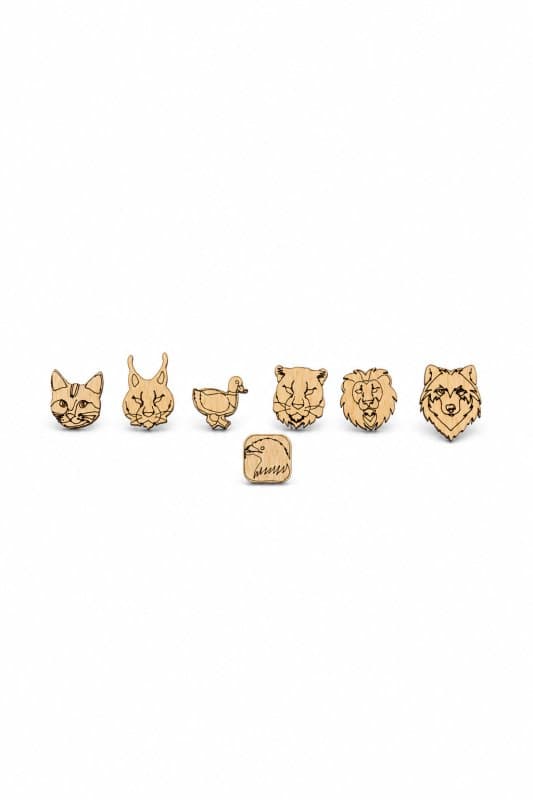 Animal head pin   دبوس رأس حيوان